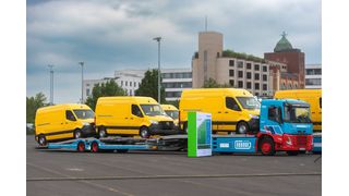 Inbetriebnahme der ersten vollelektrischen Autotransporter fü Mosolf. (Bild: Mosolf)