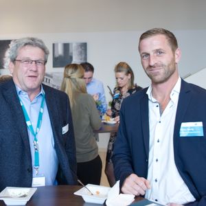 Dieter Neumann (C4B) und Enrico Herzig (Moderne Netzwerktechnik)(C4B)