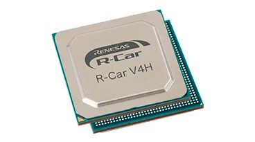 The R-Car V4H is manufactured using the 7 nm CMOS process and contains an integrated Arm Cortex-R52 core.(Image: Renesas)
