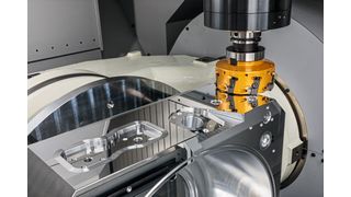 Die Stärke der DA500 liegt darin, dass man aufgrund ihrer besonderen Konstruktion für die Drehbearbeitung keine Einbußen bei der Fräsleistung hinnehmen muss.  (Bild: Makino)