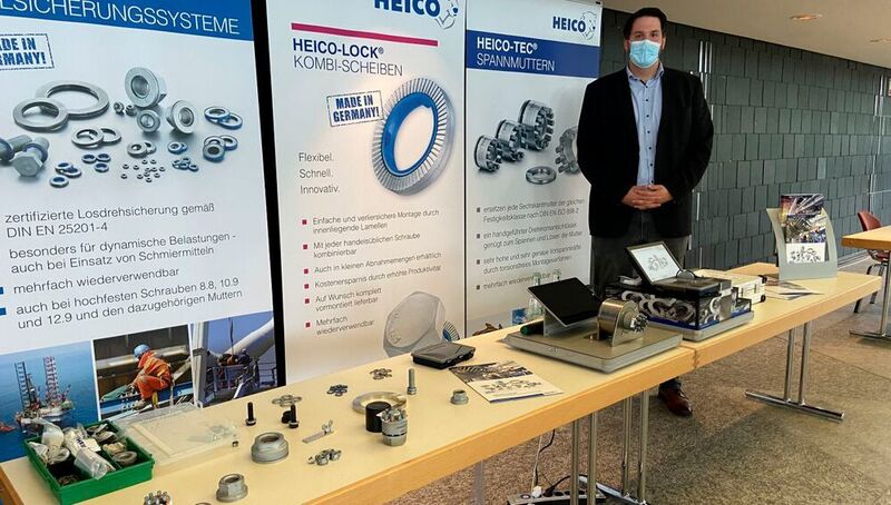 Die Firma Heico präsentierte verschiedene Schraubensicherungssysteme. (S.Höger/VCG)