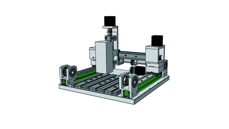The machine is based on a compact gantry system with a portal design, similar to those that have proven effective in the fields of 3D printing and CNC machining. (Source: Norelem)