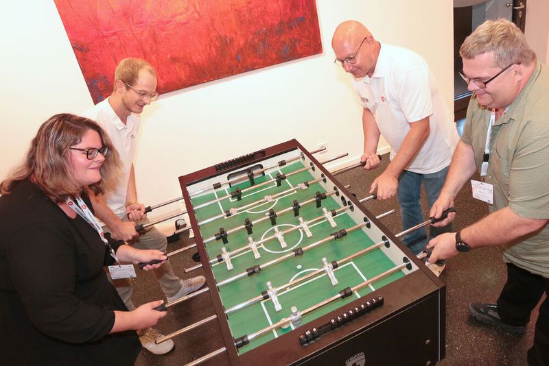 Kickern und Netzwerken. (Bild: G Data CyberDefense)