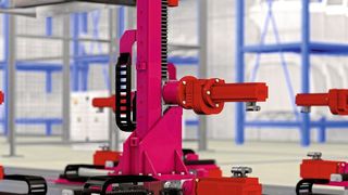 Mit dem Drei-Achs-Positioniersystem (DAP) lassen sich verschiedene Karosserie-Derivate in
einer Produktionslinie fertigen. (Leantechnik )