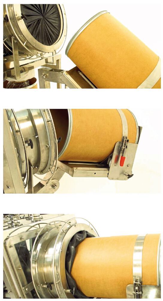 Mit der neuen Drum Dock Station ist die Handhabung und der Transfer von Pulvern einfacher und sicherer als je zuvor.