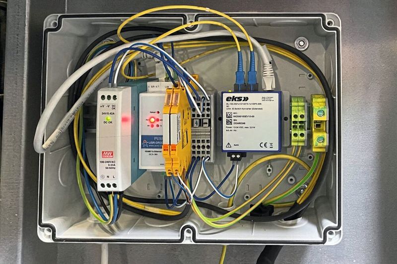 Shutdown system for wind turbines: With the switches and media converters from EKS Engel, Fleximaus receives a reliable solution for bat protection in wind turbines.(Image: Fleximaus)