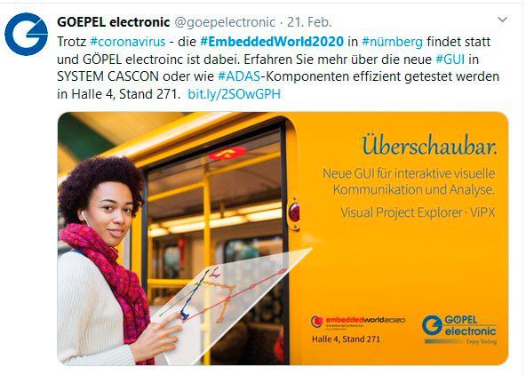 Göpel via Twitter am 21. Februar. (Bild: Twitter)