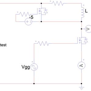 Bild 1: Typische Schaltung für den Doppelpulstest dynamischer Eigenschaften.(Bild:  Altair Engineering)
