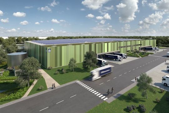 (Der geplante Panattoni Park Rheine. (Bild: Panattoni))