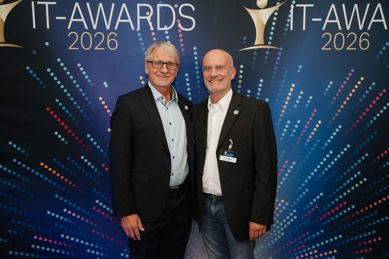 Jens-Gero Boehm (l.) und Claudius Banani von SUSE. (Bild: Manuel Emme Fotografie)