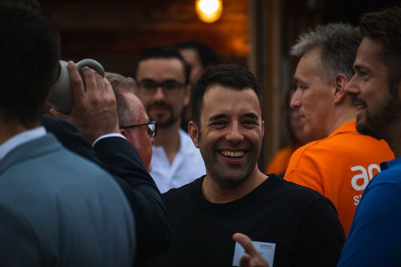 Gute Stimmung auch bei André Schiller (coretress) (acmeo)