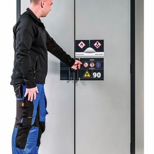 Experten empfehlen, beim Lagern von Metallpulvern mindestens den gleichen Sicherheitsstandard anzusetzen, der auch bei Chemikalien üblich ist.(Bild:  Asecos)