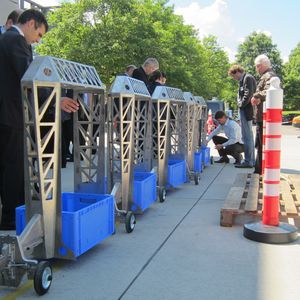 MTL zeigte einen eigenen Prototyp eines Routenzuges, der auf der institutseigenen Testfläche besichtigt werden konnte.