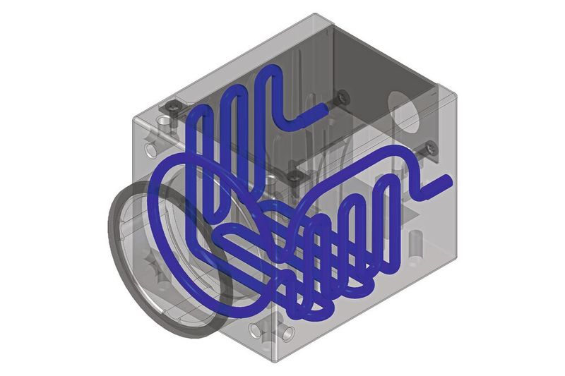 Dank effektiver Wärmeabfuhr nah am Sensor und Objektiv werden der thermische Pixeldrift kompensiert und Bilder mit sehr geringem Rauschen, wenig Defektpixeln und hoher Dynamik erfasst.  (Bild: Baumer)