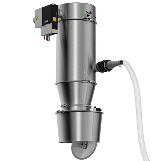 Großer Vakuumförderer für Industrie-, Chemie und Lebensmittelanwendungen: der PI Flow i/f(Bild:  Piab)