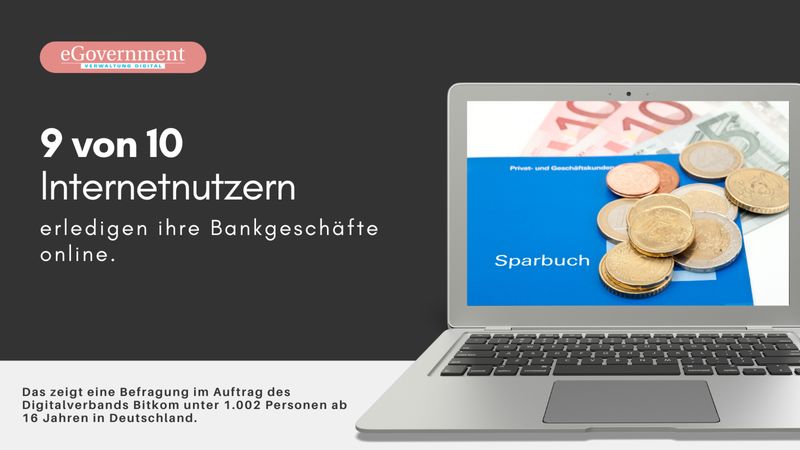 Immer mehr Menschen entdecken das Online-Banking für sich. Insgesamt 76 Prozent der Gesamtbevölkerung, inklusive der Menschen, die das Internet überhaupt nicht nutzen, greifen auf die Online-Variante zurück. Dabei steigt auch die Zahl der ab 65-Jährigen weiter stark an. (Bitkom)