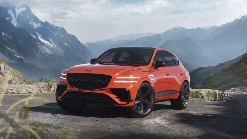 Genesis zeigt eine Studie des GV80 Coupés.(Bild:  Genesis)