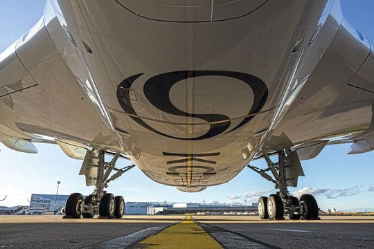 Im Airbus Repair Center in der Nähe von Bremen werden besonders komplexe Reparaturen an Flugzeugen durchgeführt (Symbolbild).(Bild:  Airbus SAS 2026)