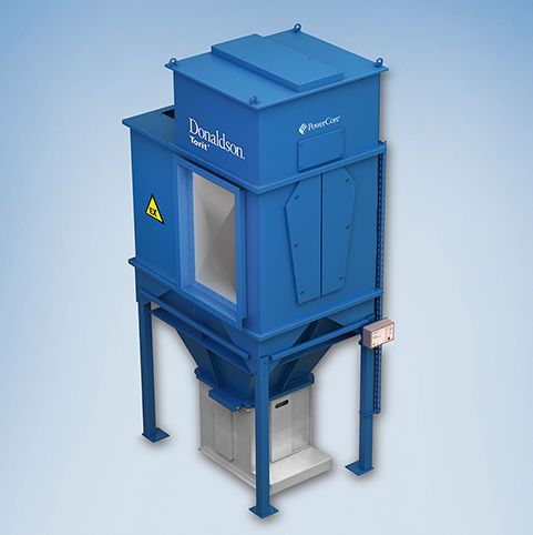 Die Powercore Entstaubungsanlagen stehen jetzt über die gesamte Baureihe in Ex-Ausführung gemäß der ATEX Richtlinie 92/9/EG zur Verfügung. (Bild:  Donaldson)