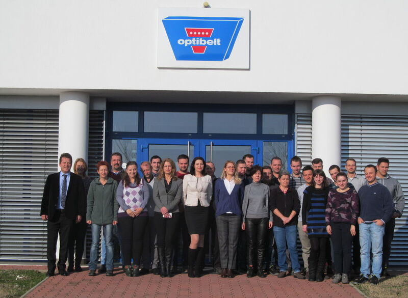 Team der Optibelt Power Transmission SRL, Tauthi Magheraus, Rumänien (Bild: Arntz Optibelt)