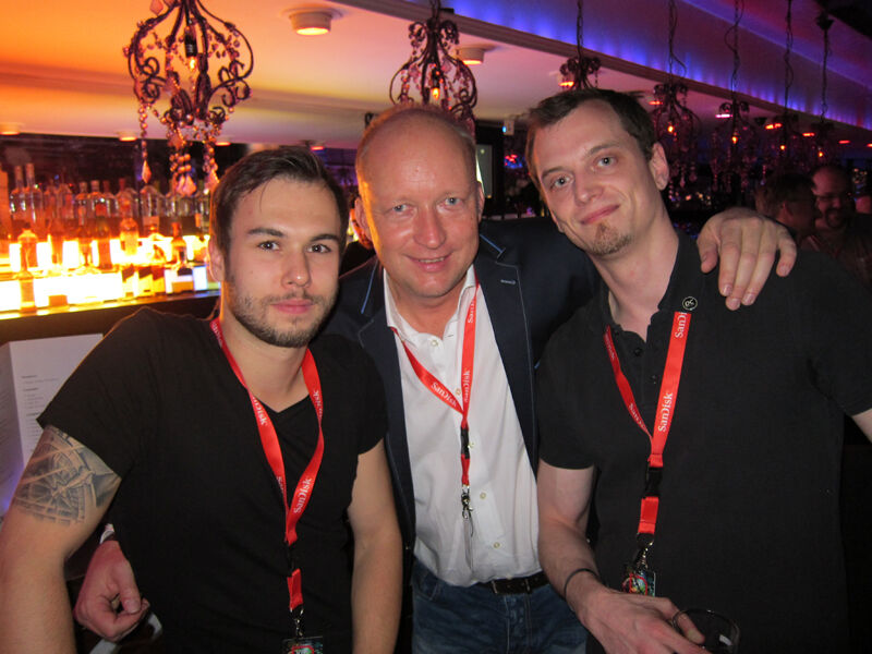 Andreas Rameder, Schuss Elektronik, Dirk Karthaus, i.onik, und Felix Bechmann, Label-the-cable (Bild: IT-BUSINESS)
