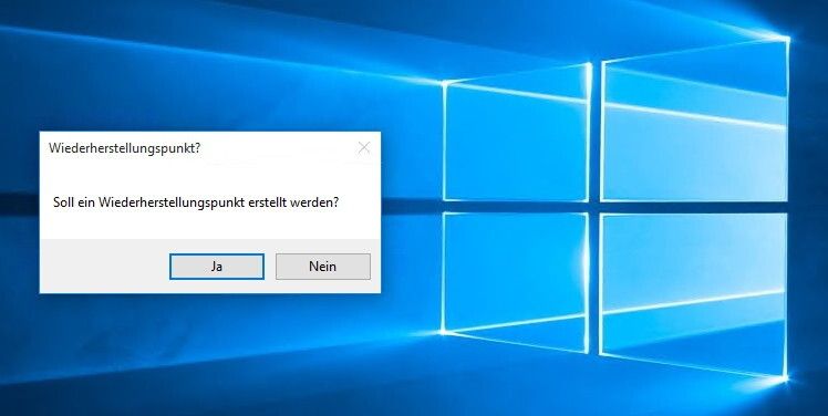 Beim ersten Start schlägt DoNotSpy vor, einen Systemwiederherstellungspunkt zu erstellen. Diese Option sollte in jedem Fall genutzt werden, da Systemeinstellungen dadurch später wieder rückgängig gemacht werden können. (Bild: Thomas Joos)