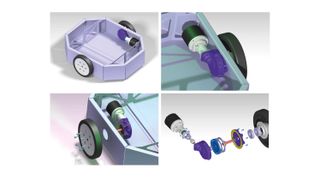 Radangetriebene Fahrzeuge wie AMR oder AGV/FTS erfordern hocheffiziente, kompakte Antriebslösungen (Bild: Balance Drive AG )