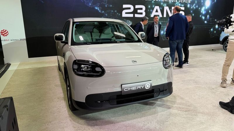 Chery, its sister brand, unveiled its first electric car for Europe, the Q. (Image:Wehner - VCG)