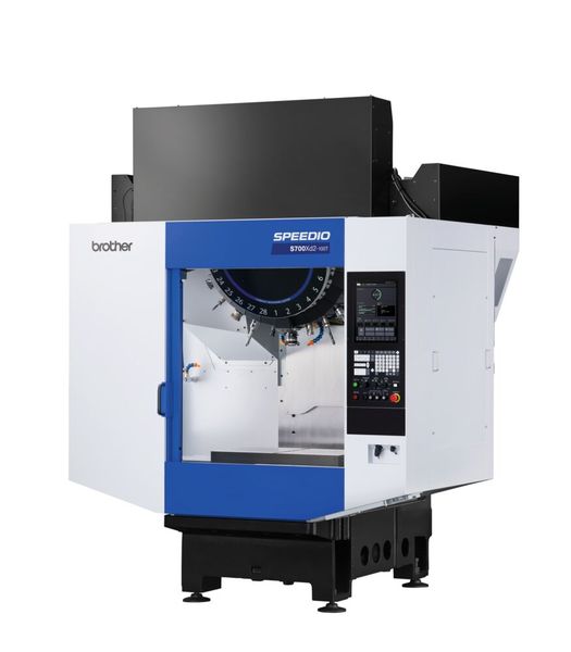 La nouvelle Brother Speedio S700Xd2-100T, évolution de la S700Xd1, dispose désormais d'un magasin pour 100 outils pour encombrement identique. (Source : Tolus Group)