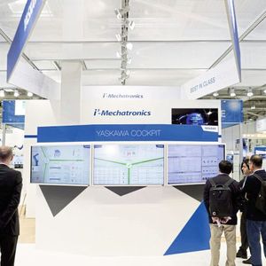 Auf der Automatica stellt der japanische Technologiekonzern Yaskawa sein Industrie-4.0-Konzept vor. 