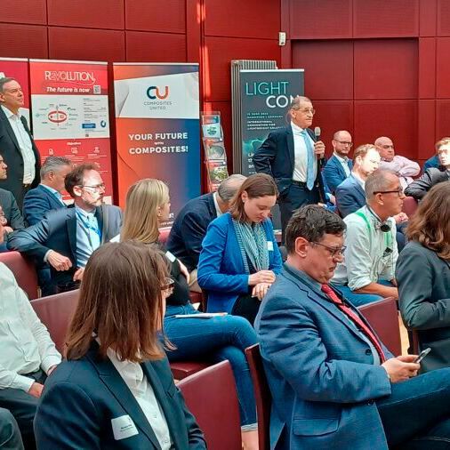 In the panel discussion “Lightweight Technology Made in EU? – Wishes for European Politics from Research, SME and Large Companies”, representatives from SME, large industry, research institutions and politics talked about how the acceptance and use of composite materials can be promoted.