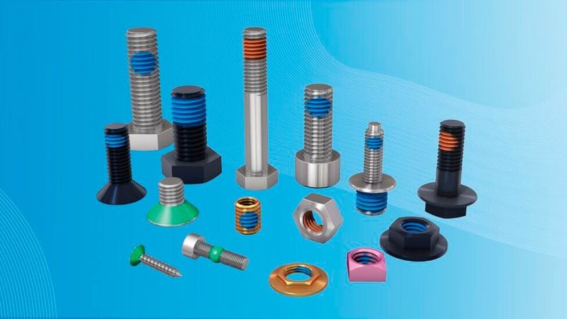 TufLok oder Nytemp kommen dort zum Einsatz, wo eine klebende Beschichtung nicht in Frage kommt, z. B. wenn es sich um einen Schraubfall handelt, der ein mehrmaliges Lösen der Schraube erfordert. (Bild:  Bossard)