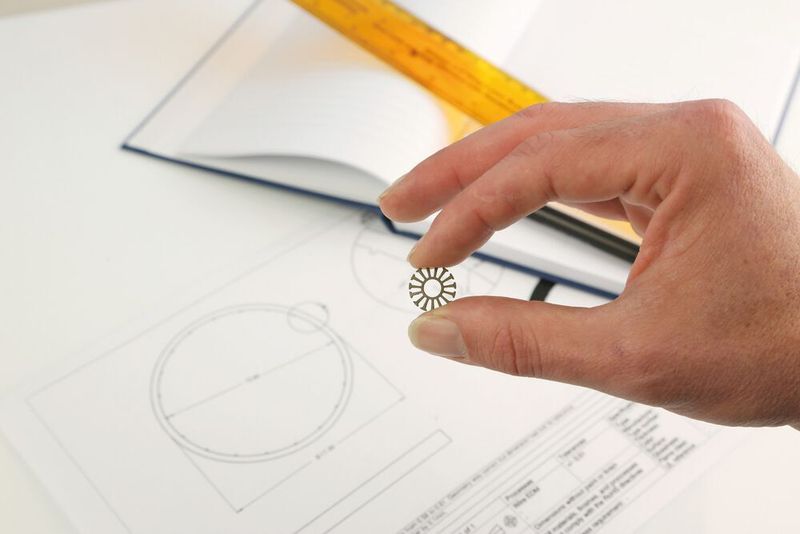 Chemical etching can achieve a minimum standard feature size of 0.1 mm. (Precision Micro)