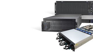 Tyan stellt in Frankfirt am Main auf der Supercomputing-Messe "ISC 2018" seine "Thunder HX"-Rechner aus, die auf "Intel Xeon Scalable" basieren. (Tyan)