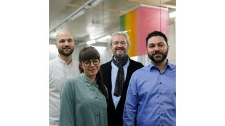 Die Gründer von HafvenXmayato: (v.l.n.r.) Jonas Lindemann und Pauline Raczkowski (beide Hafven) sowie Dr. Marcus Dill und Pedram Shahlaifar (beide Mayato). (HafvenXmayato)