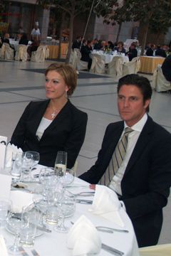 Maria Riesch mit ihrem Manager und Lebensgefährten Marcus Höfl. (Archiv: Vogel Business Media)