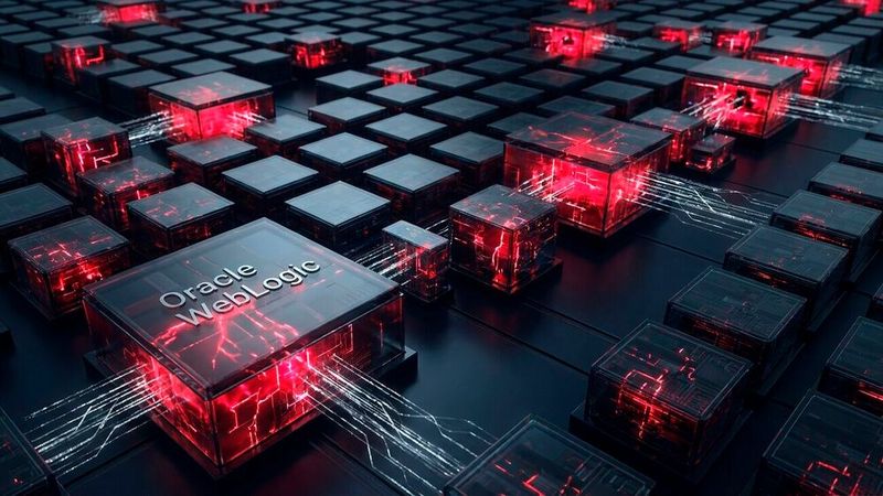 Die Oracle-WebLogic-Lücke CVE-2024-21182 erlaubt Datenzugriff ohne Anmeldung via T3 und IIOP. Über 1.500 Server sind fast zwei Jahre nach dem Patch noch anfällig.(Bild:  Gemini / KI-generiert)