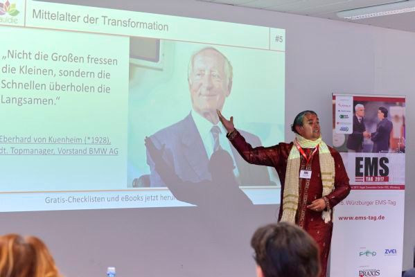 Sanjay Sauldie beruft sich auf einen Vertreter der Old Economy, Eberhard von Kuenheim, den langjährigen BMW-Vorstandschef. (Bild: Johannes Untch/Vogel Business Media)