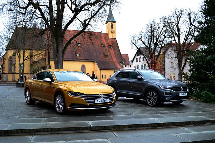 VW zeigte seine neuen Modelle Arteon und T-Roc. (Seyerlein / »kfz-betrieb«)