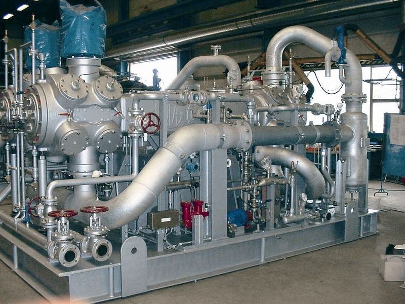The compressor in final assembly just prior to shipment.  (Picture: Auto-trol)
