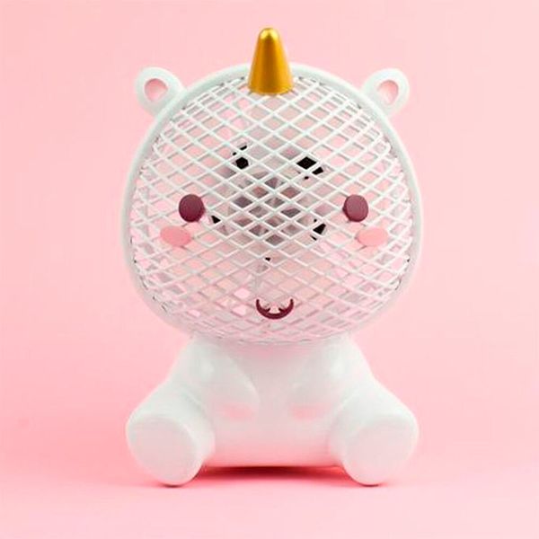 Abkühlung für heiße Tage: Mit diesem Einhorn-Ventilator kann der Sommer kommen. Betrieben wird der Mini-Ventilator über USB-Kabel. Gefunden auf radbag.de für 29,95 Euro.  (radbag.de)
