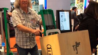 Tiller-Geschäftsführer Herman van der Helm auf der Hannover Messe. (Tiller)