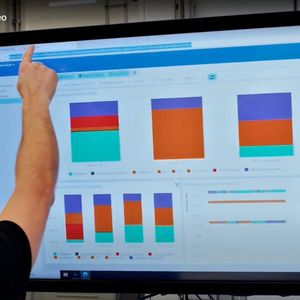 Blick auf den Auswertungsbildschirm bei NMH, wo die Forcam-IIoT-Tools jetzt die bedarfsgerechte Weiterentwicklung der Produktion unterstützen.(Bild:  NMH)