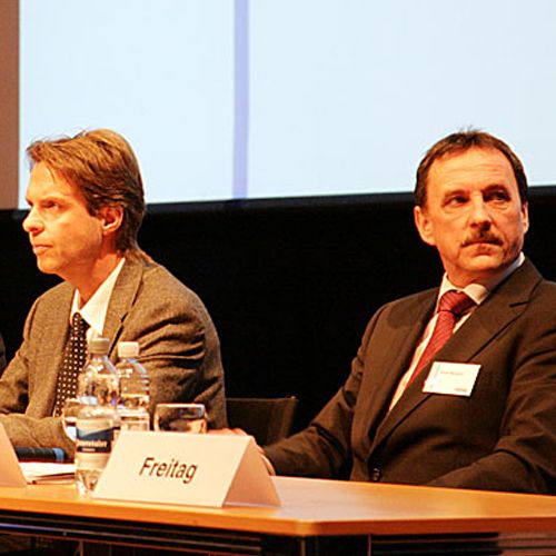 v. links: Arjen Kreis und Josef Margarf (Audi);  (Bild: Thomas Rebel / Profibus)