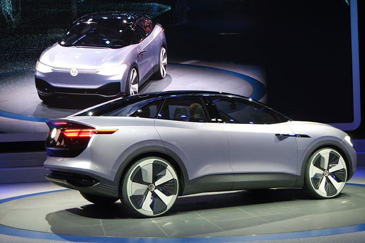 Der I.D. Crozz basiert auf der neuen Architektur für die Volkswagen Elektrofahrzeuge der nächsten Generation. (Ampnet)