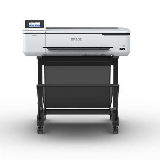 (Der mit dem if-Design-Award und dem reddot-Award ausgezeichnete 24 Zoll (61 cm, DIN A1+) Drucker Epson SureColor SC-T3100 ist optional auch mit einem Standfuß erhältlich.  Bild: Epson)