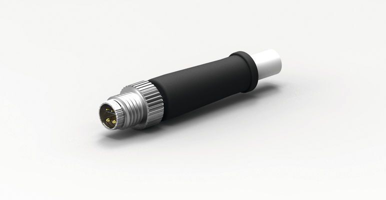Bild 4: Gerader Steckverbinder mit Spannungsversorgung für Datenraten von 1 GBit/s (Bild: TE)