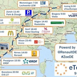 Rein elektrisch unterwegs: Werner Hillebrand-Hansen fuhr 1375 km in 2 Tagen von München nach Barcelona mit dem Renault ZOE