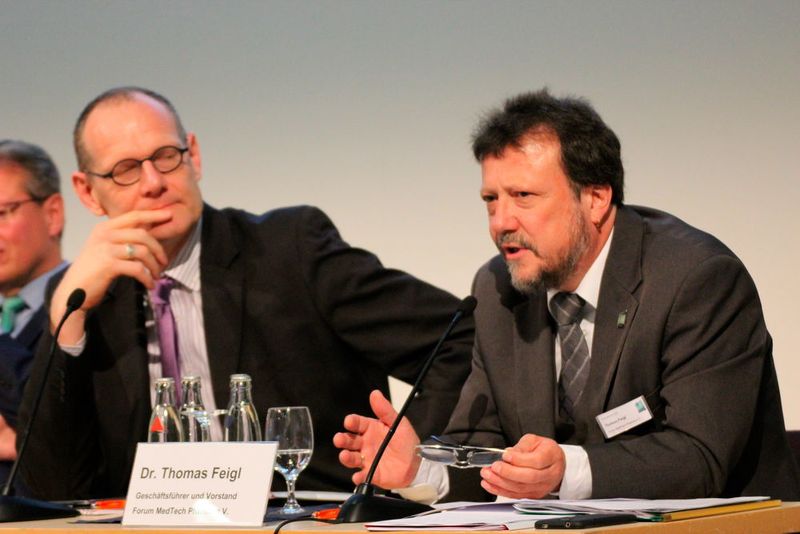 Thomas Feigl, Geschäftsführer Forum Medtech Pharma: „Die zunehmende Verknüpfung von Diagnostik und Therapie, Medizintechnik und Pharma sowie der Paradigmenwechsel von der Produkt- zur System- und Dienstleistungsorientierung erfordert einen noch interdisziplinäreren Ansatz.“ (Reinhardt / Devicemed)