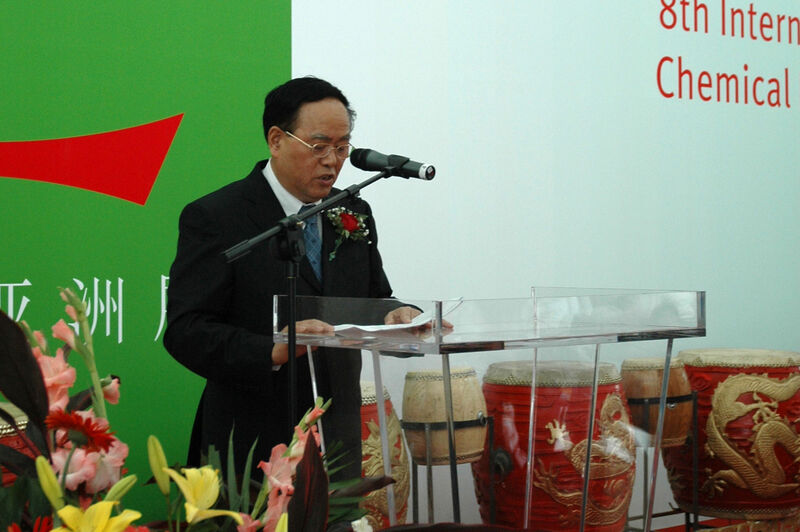 Der CIESC-Vorsitzende Professor Cao Xianghong, begrüßte in seiner Rede bei der Eröffnungszeremonie die vielen nationalen und internationalen Gäste. (Bild: Dechema) (Bild: Dechema)